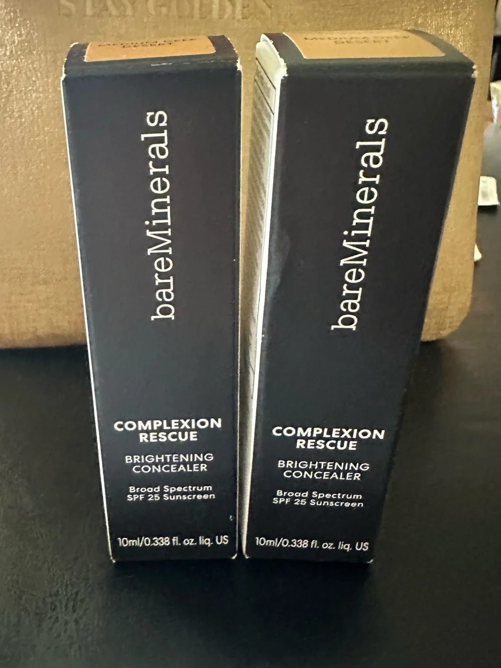 bareMinerals Complexion Rescue Brightening Concealer NIB Medium Deep Desert 2 pk